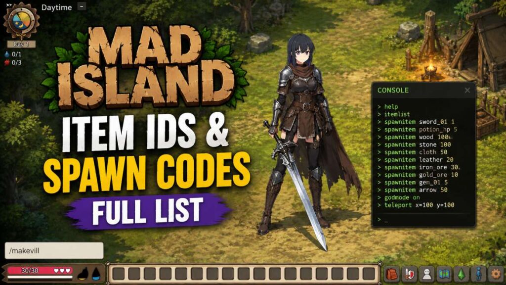 Mad Island Item IDs