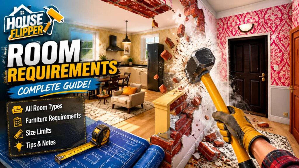House Flipper Room Requirements