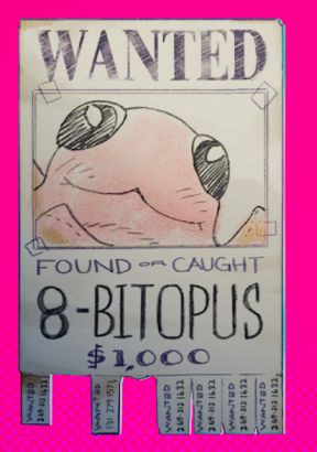 8 Bit Wanted Poster
