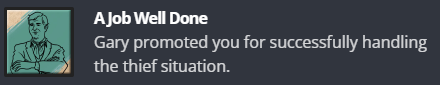 A Job Well Done