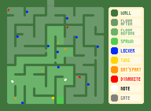 Hedge maze map