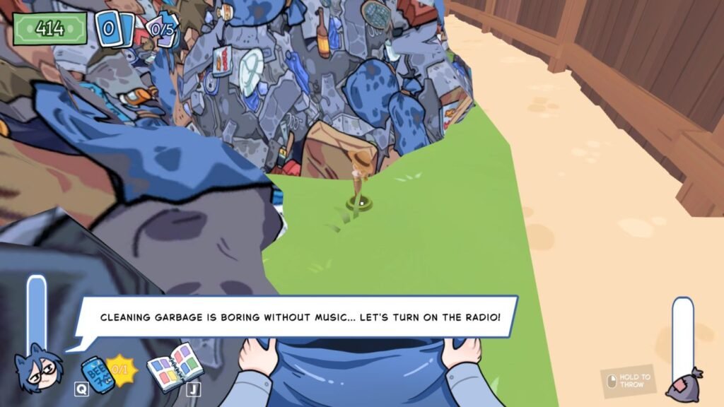 Behind the Big Trash Piles