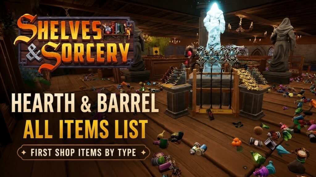 Shelves and Sorcery: Hearth & Barrel All Item Locations