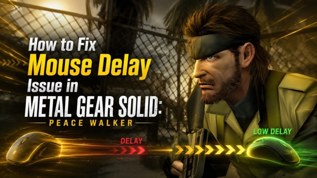 Fix Mouse Delay Issue in METAL GEAR SOLID: Peace Walker