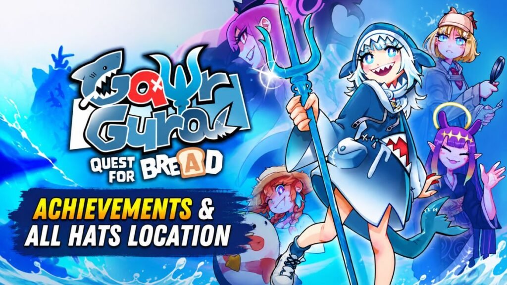 Gawr Gura: Quest for Bread Achievements & Hats Location