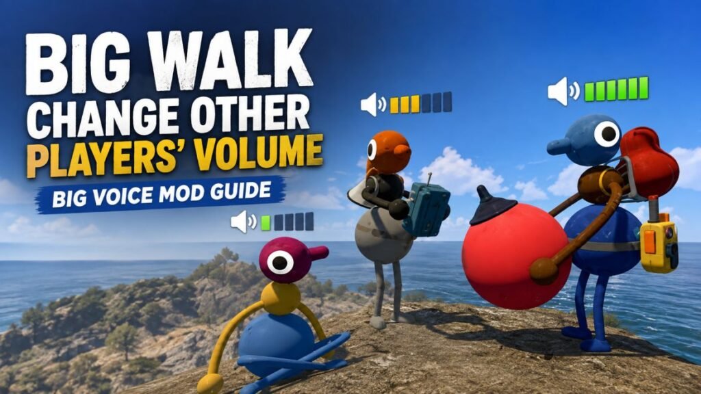 Big Walk: How to Change Other Players' Volume (Big Voice)