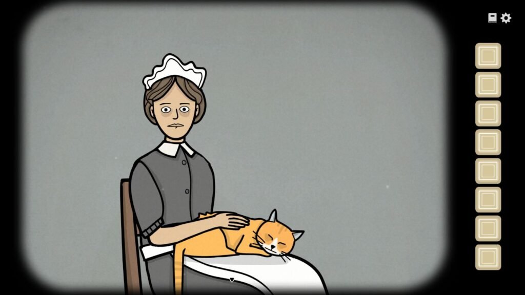 Petting the cat