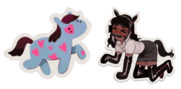 Horse Girl and Horse Woman Stickers