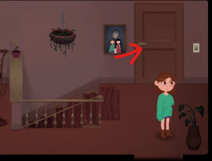 room next to the stairs