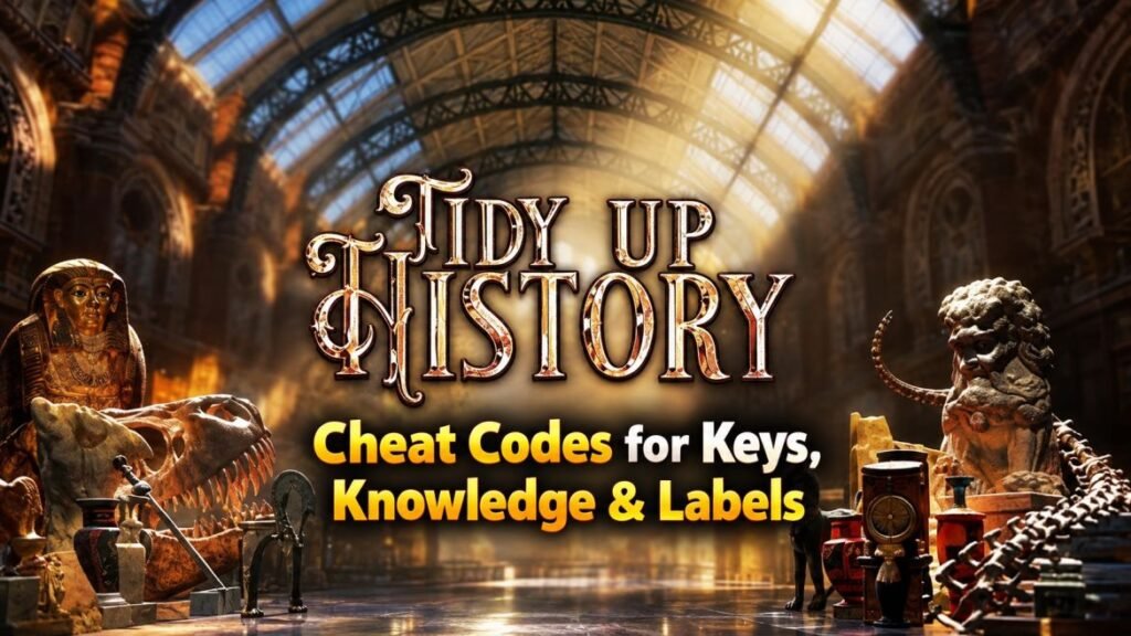 Tidy Up History Cheat Codes for Keys, Knowledge & Labels