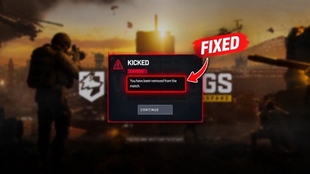 WARDOGS: How to Fix “You have been removed from the match”