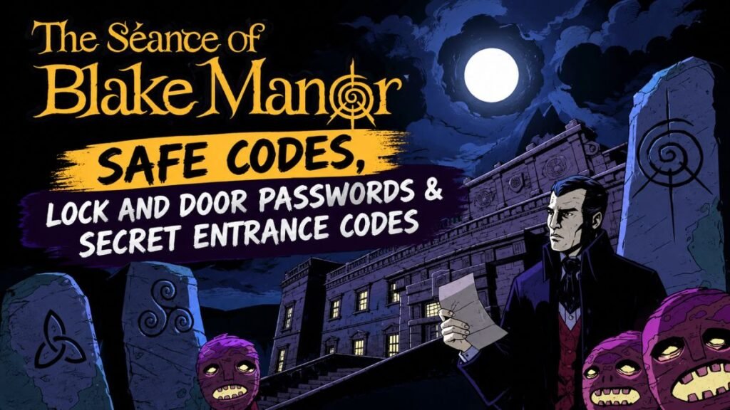 The Séance of Blake Manor Passwords & Safe Codes