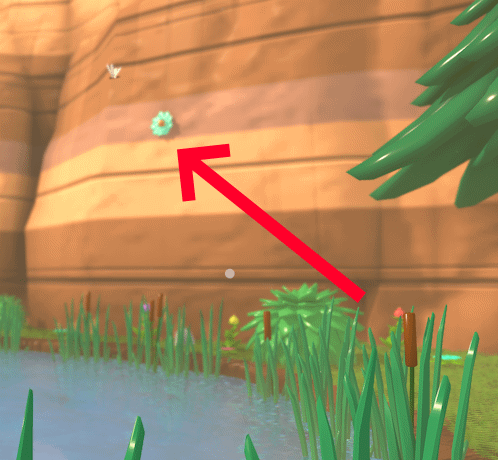 One flower near the swinging chair: Check the upper-left area of the map.