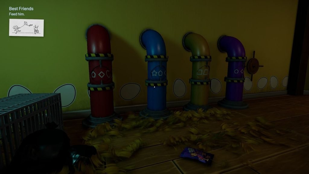 four colored pipes