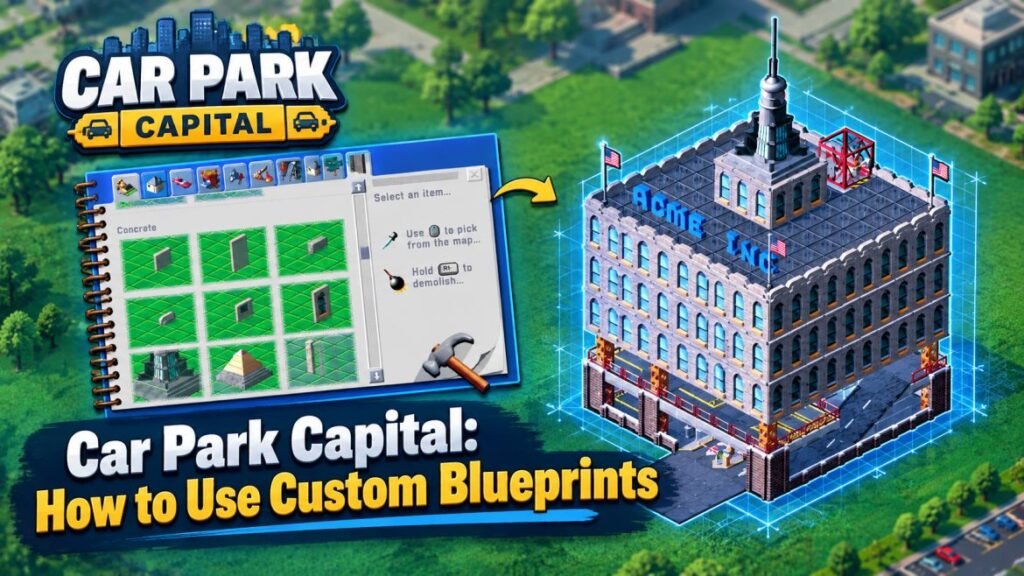 Car Park Capital: How to Use Custom Blueprints