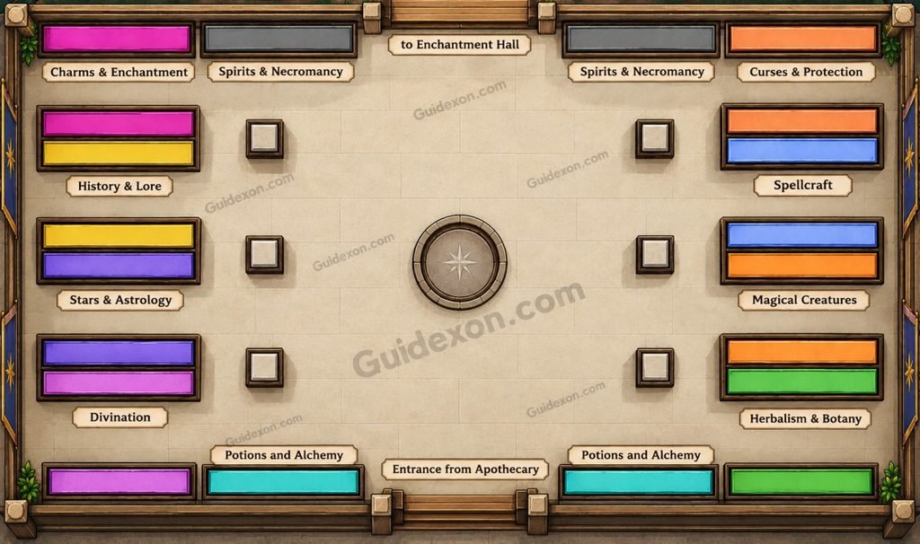 Witch Cabin Cleanup Library Map