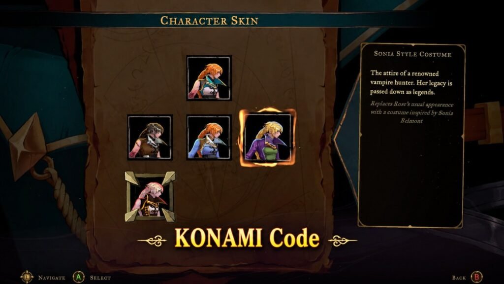Belmont's Curse – KONAMI Code