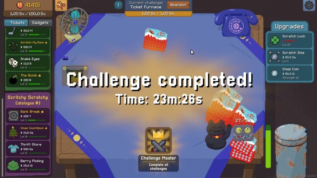 Scritchy Scratchy Ticket Furnace Challenge 9 Guide